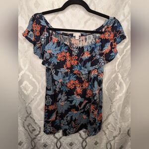 J.Jill off-shoulder lightweight cotton top